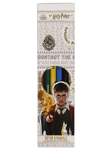 Slika 0 - Grafitne olovke set 6 - Harry Potter, House Pride