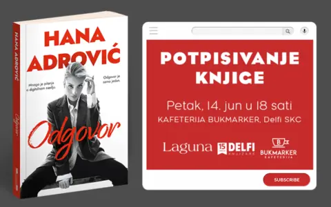 Hana Adrović potpisuje svoju knjigu 14. juna u knjižari Delfi SKC - slika 1