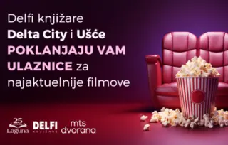 Delfi knjižare Delta City i Ušće poklanjaju vam ulaznice za najaktuelnije filmove