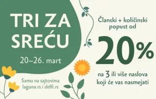 Akcija „Tri za sreću“ na sajtu Lagune i Delfi od 20. marta